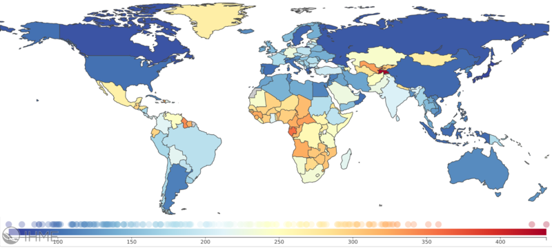 Global map of disability-adjusted life years caused by epilepsy
